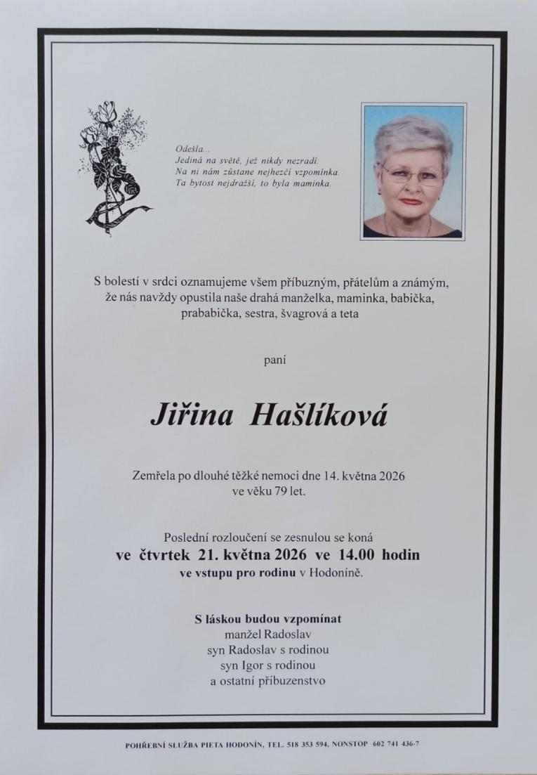 Jiřina Hašlíková