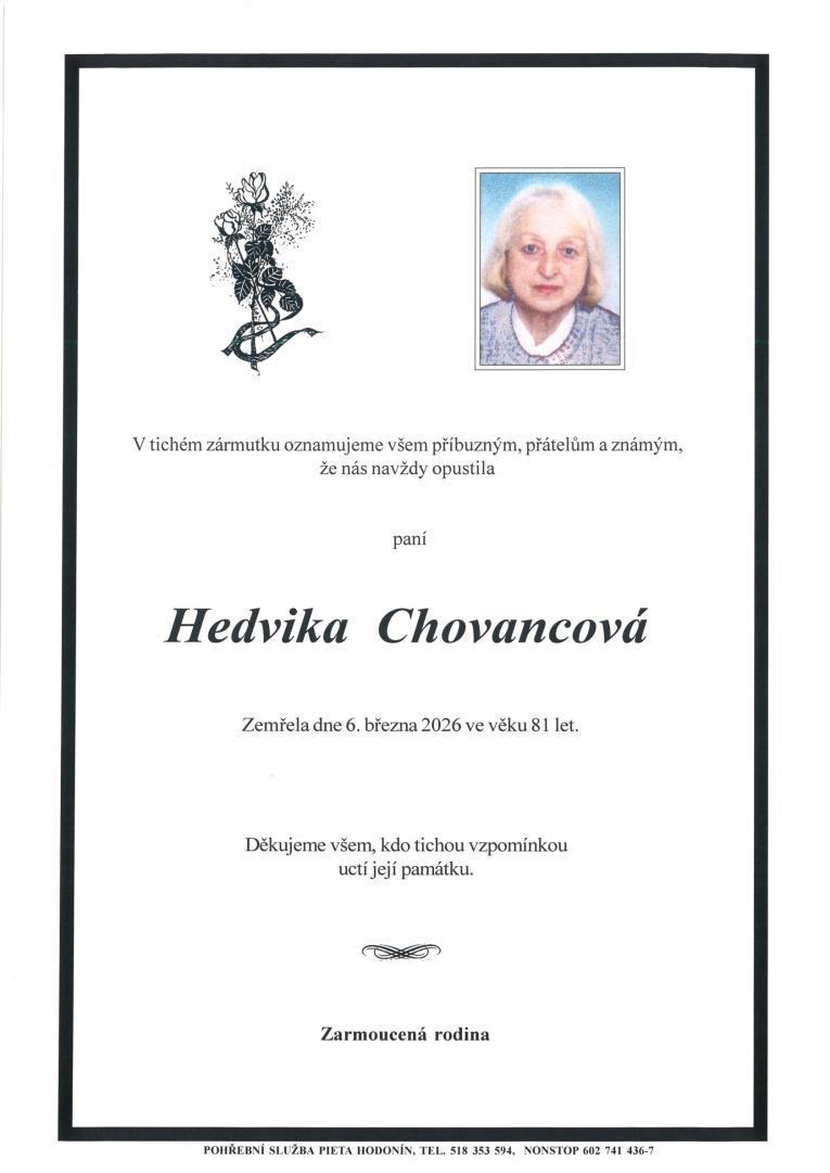  Hedvika Chovancová
