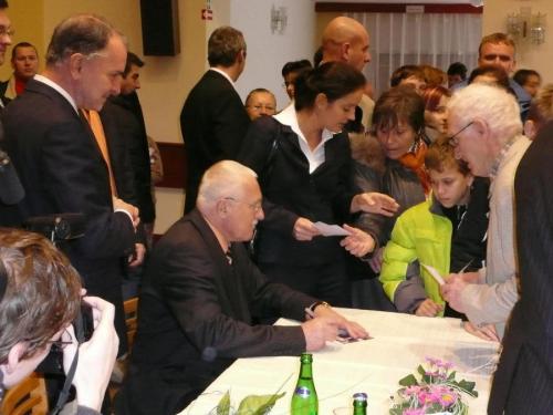 Návštěva prezidenta republiky Václava Klause s chotí 25.11. 2007