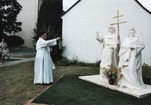 Svěcení soch sv.Cyrila a Metoděje na návsi 28.6.2008