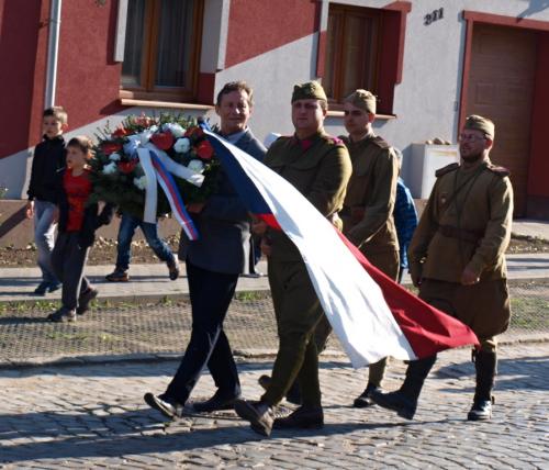 Oslavy 70. výročí osvobození Mikulčic a Těšic 14.4.2015